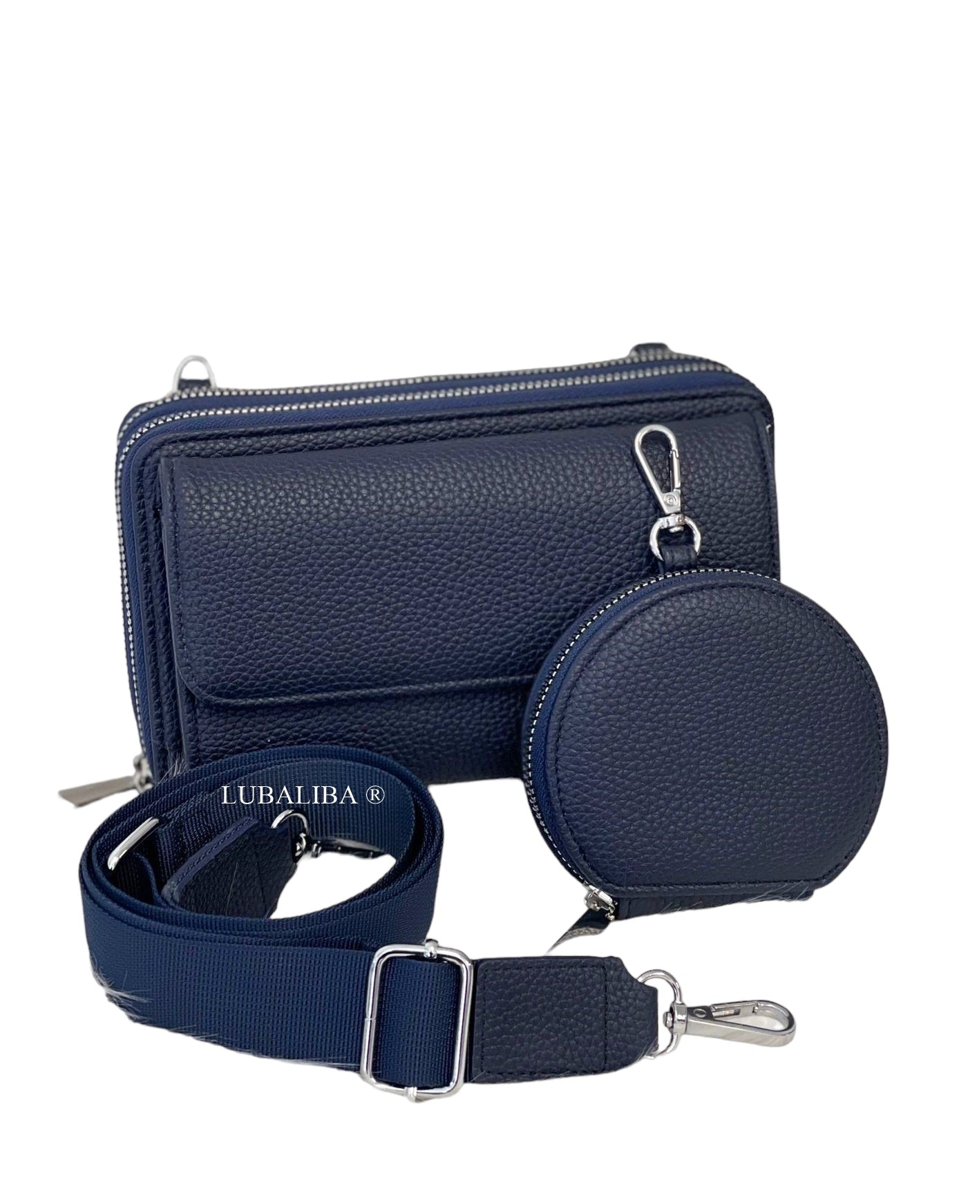 PERMA- SERIES Stylische Handytasche Portemonnaie 3 in 1 Umhängetasche in 19 Farben